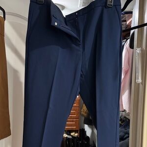 Pinko Navy Straight Leg Pants